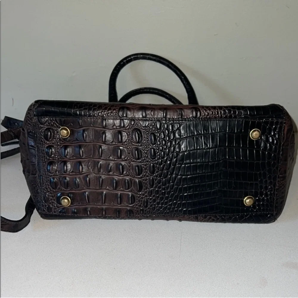 Brahmin Crocodile-Embossed Handbag